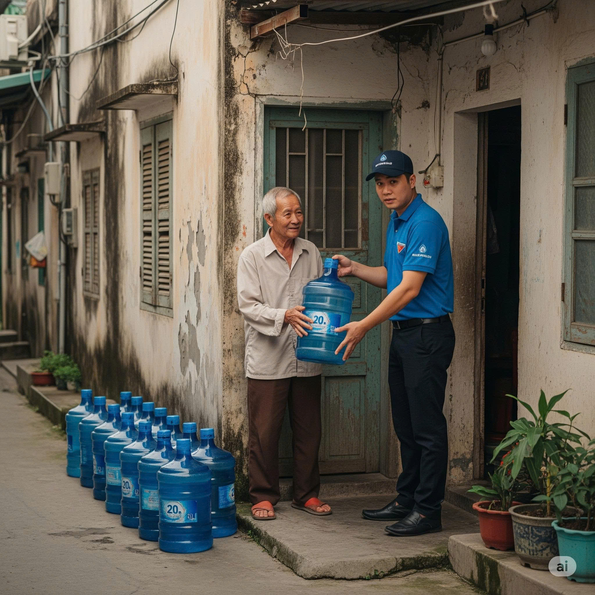 Cụ ông 75 tuổi ngày nào cũng đặt 14 thùng nước khoáng, người giao hàng si//nh ngh//i liền gọi 113, vừa mở cửa ra ai nấy đều đứ/ng hì/nh…